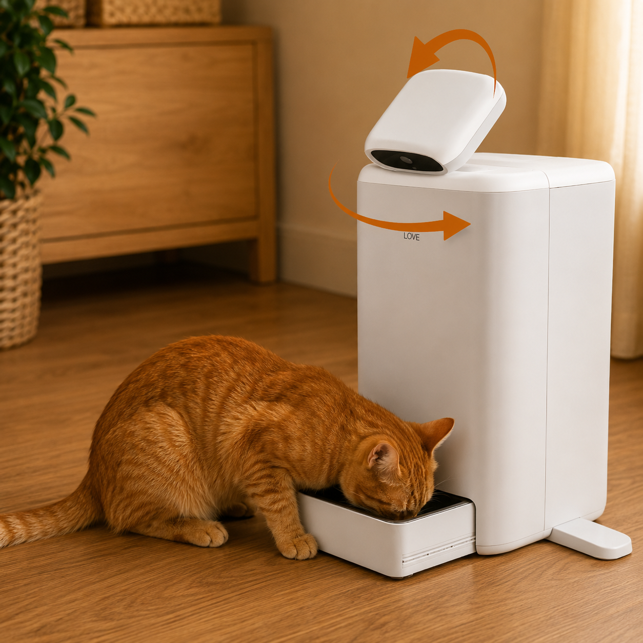 Comedero Automático para Gatos con Cámara 360° | Woofness
